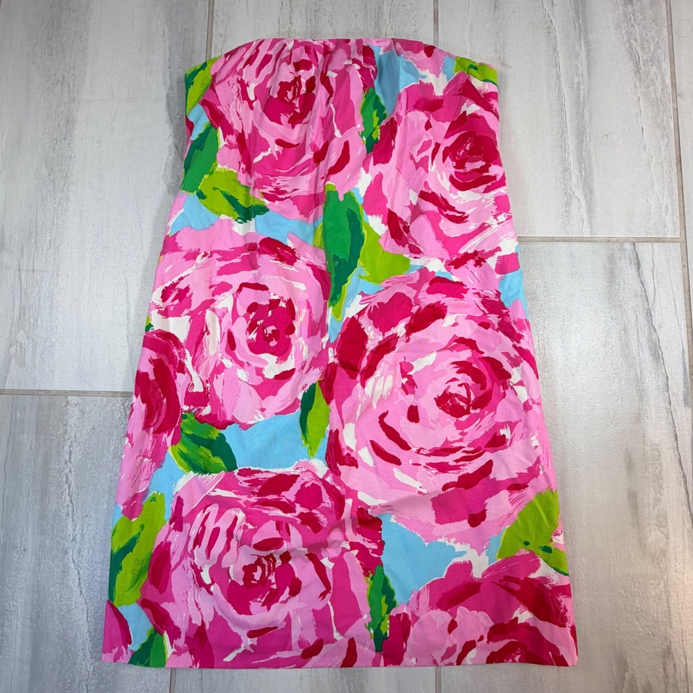 Lilly Pulitzer Keetan Dress Hotty Pink First Impressions HPFI 8 RARE Holy Grail